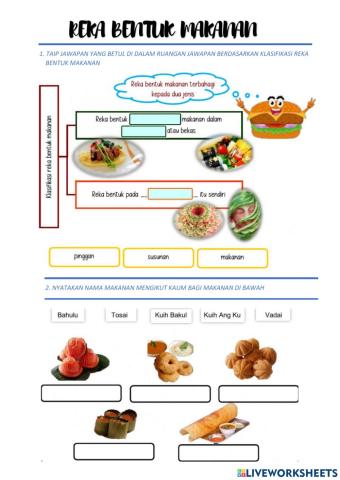 Reka bentuk makanan