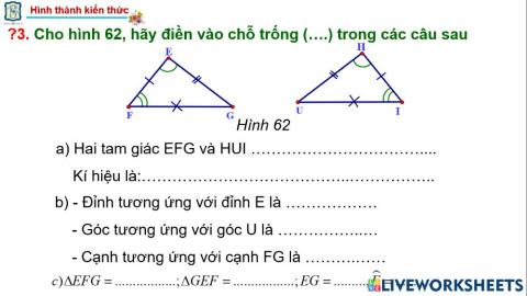 7 Hai tam giác bằng nhau - hình 62