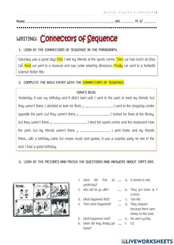 Connector of sequences