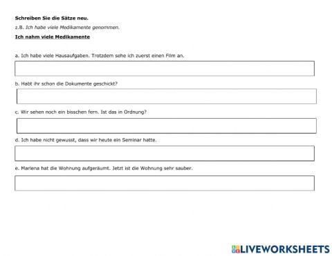 Übung: Verben im Präteritum (B1)