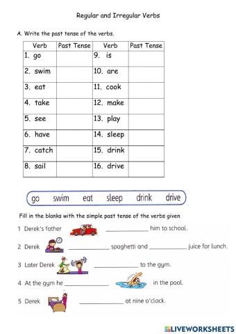 Year 3 Regular and Irregular Verbs