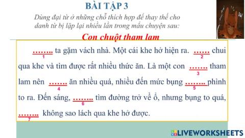 Bài 3: đại từ