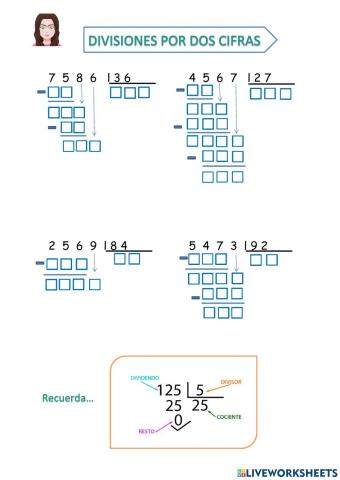 División por dos cifras