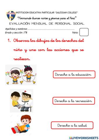 Examen de personal social noviembre