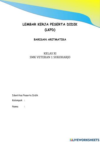 Barisan Aritmatika