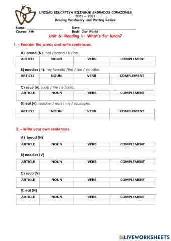 Writing Practice 4th