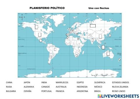 Planisferio político