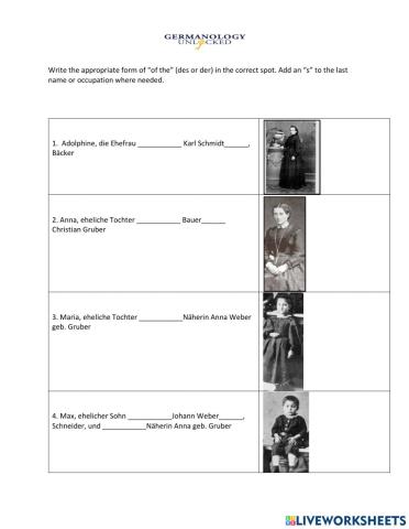 German Genitive-Genealogy