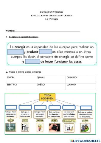 Evaluacion la energia