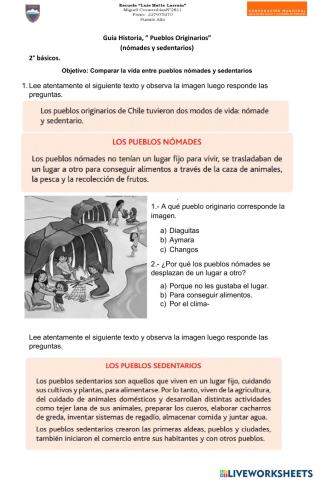 Pueblos originarios zona norte y centro sur