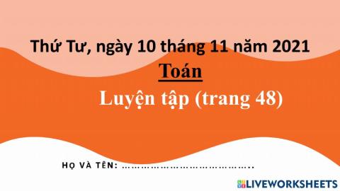 LUYỆN TẬP (trang 48)