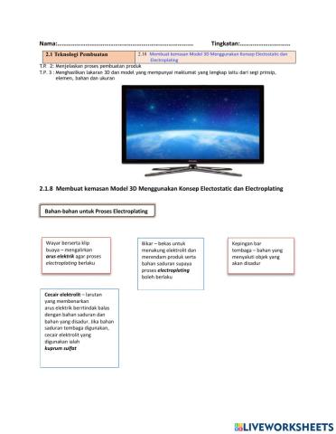 2.1.8(3) Teknologi Pembuatan-Membuat kemasan model 3D(bahan-bahan untuk proses electroplating)