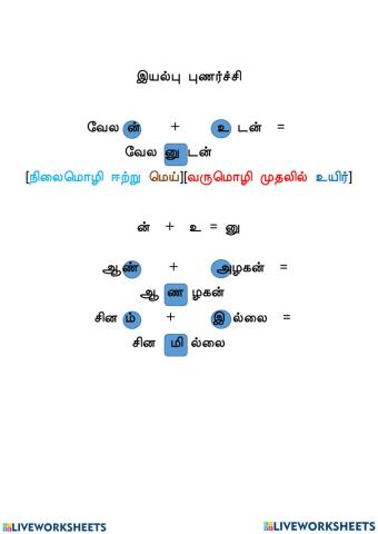 இயல்புப் புணர்ச்சி