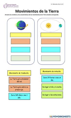 Rotación y traslación de la Tierra