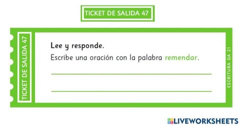 Ticket de salida N°47