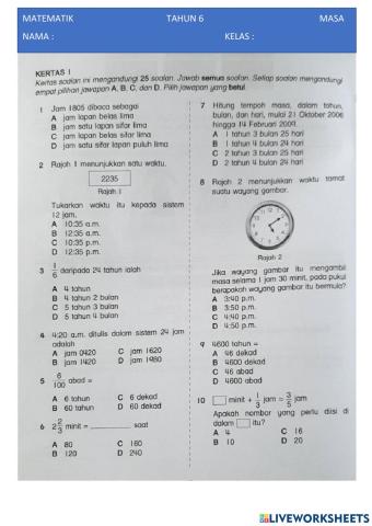 MASA ULANGKAJI 24 - bY Cikgu Ctainon