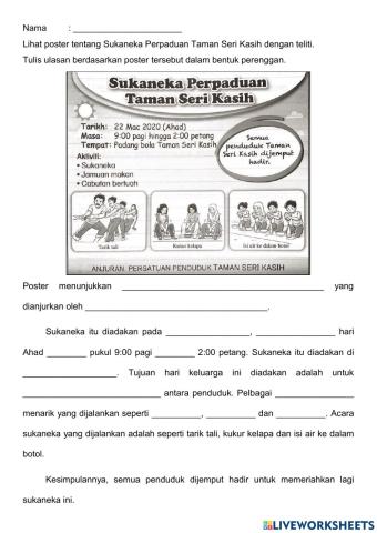 Ulasan (Sukaneka Perpaduan Taman Seri Kasih)