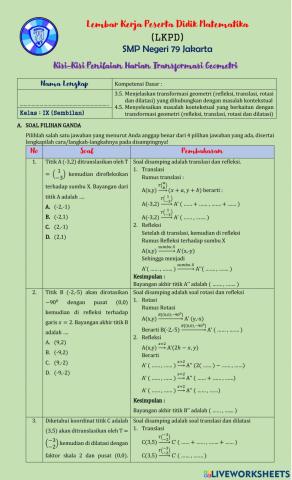 Transformasi geometri