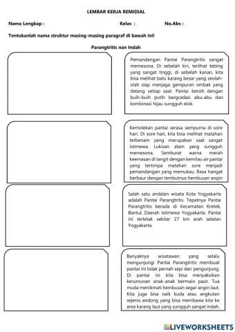 Remedial teks deskripsi