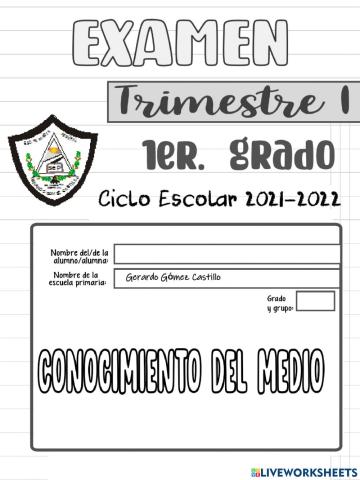 Evaluacion 1° trimestre