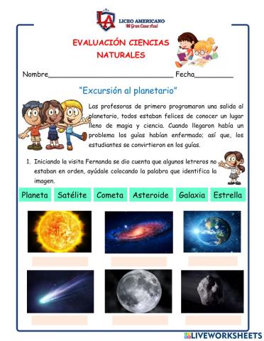 Evaluación ciencias iii trimestre