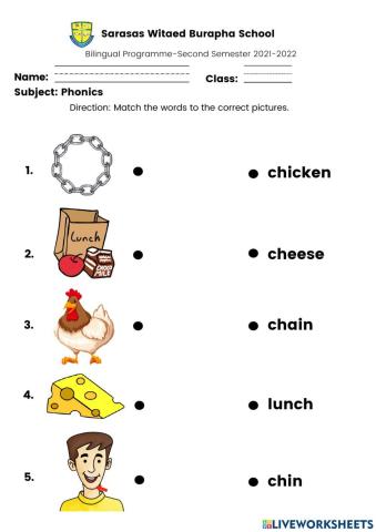 Phonics -ch- digraph