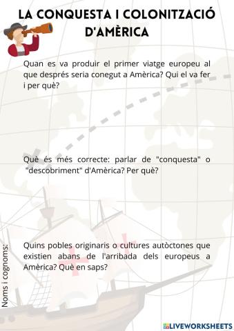 La conquesta i colonització d'Amèrica