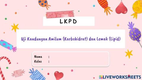 Uji Kandungan Amilum (Karbohidrat) dan Lemak (Lipid)