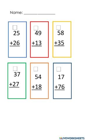 Addition with Regrouping