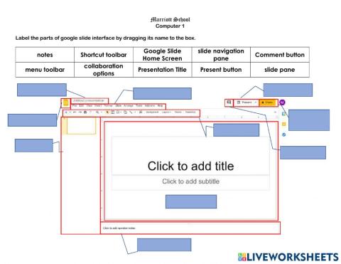 Google Slide Interface