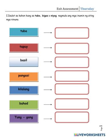 Exit Assessment