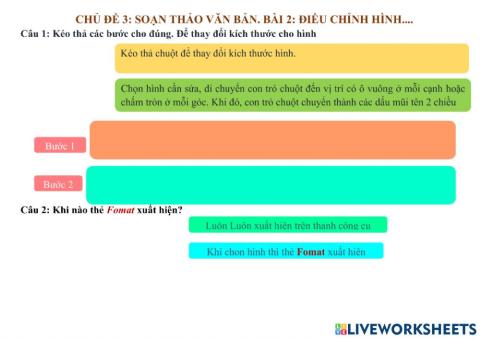 Điều chỉnh hình, viết chữ lên hinh