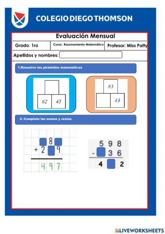 Evaluación Final  R.M.