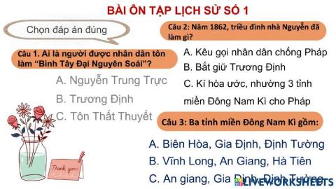 IQ - Ôn tập Lịch sử