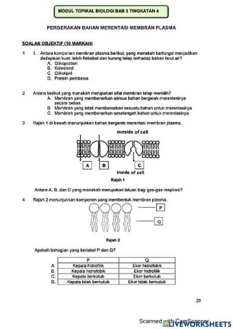 Modul Hebat Edisi 2021 Biologi Tingkatan 4 bab 3