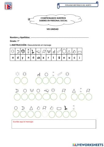 Examen Personal 1ro VIII Unidad