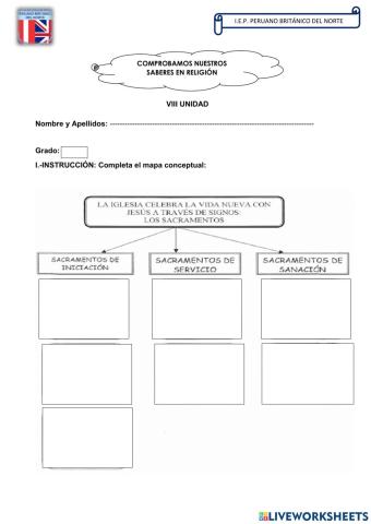 Examen Religión VIII Unidad