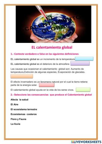 El calentamiento global