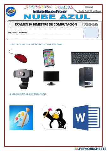 Examen de computacion