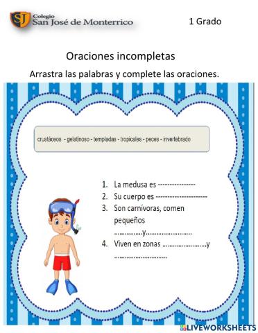 Oraciones Incompletas