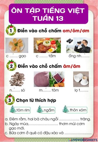 Bài tập tiếng việt