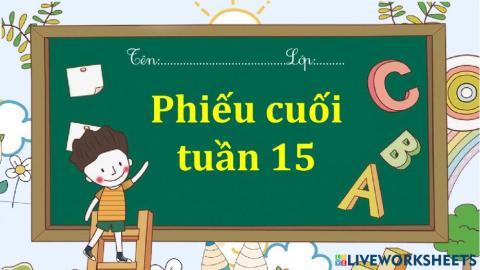 Phiếu cuối tuần 15