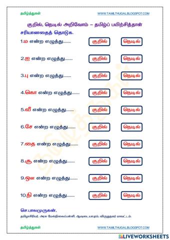 குறில் நெடில்