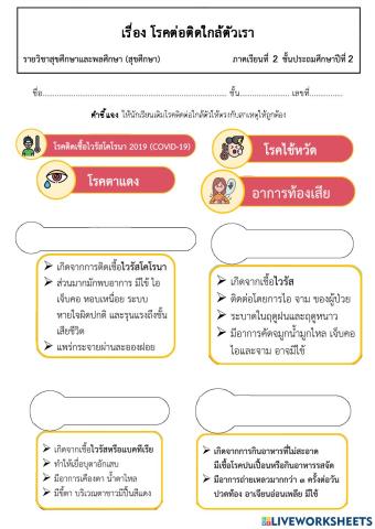 โรคติดต่อใกล้ตัว