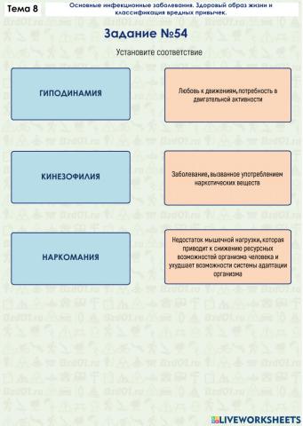 Задание ОБЖ 8.54