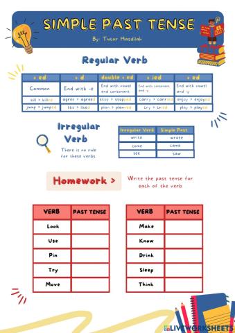 Simple past tense