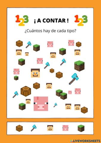 Ficha conteo minecraft