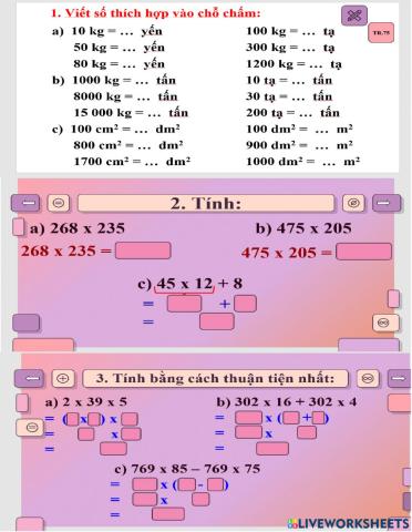 Tuần 13 - toán - thứ 6