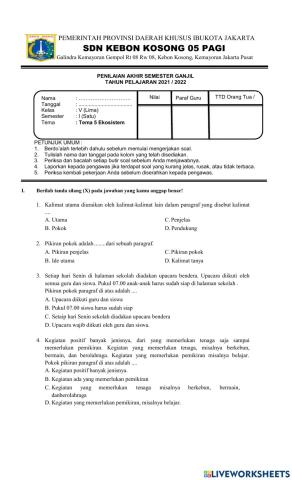 Pas tema 5 bahasa indonesia