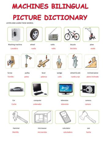 picture dictionary machines